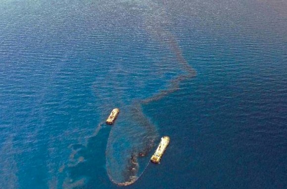 Oil spill boom Mindoro