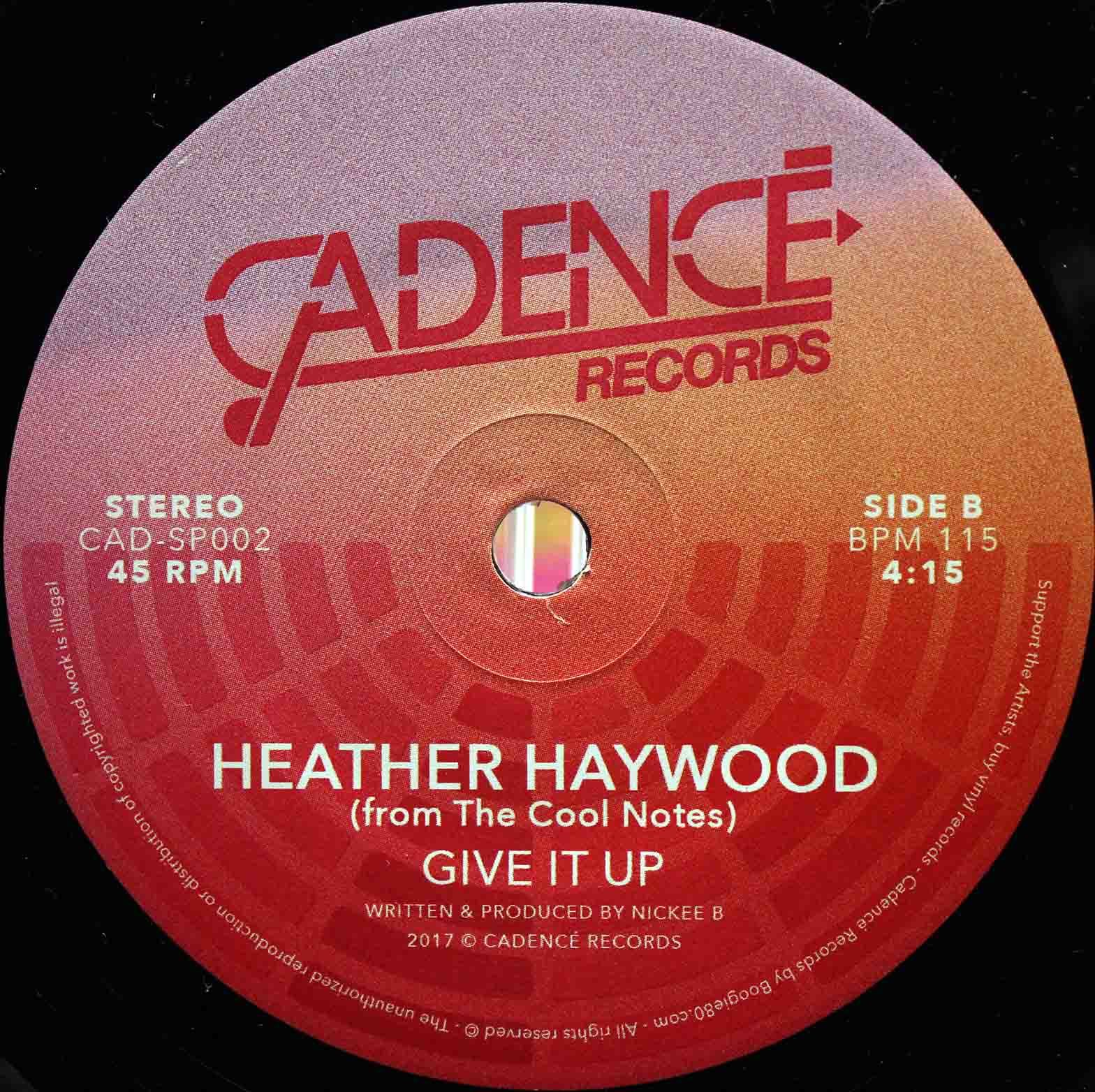 Heather Haywood From The Cool Notes ‎– Party Tonight 06