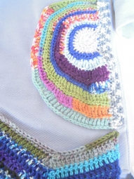 アリゼ毛糸かぎ針編みポケット部分