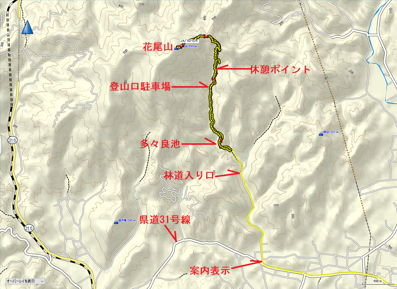 2023花尾山/地図