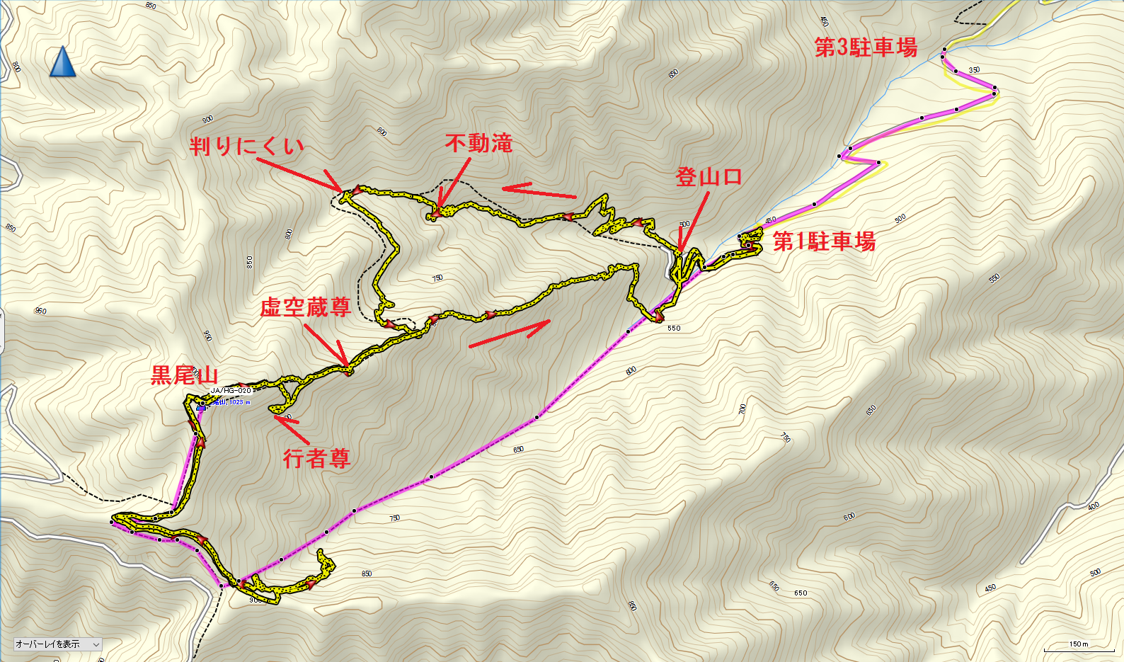 2023黒尾山/地図