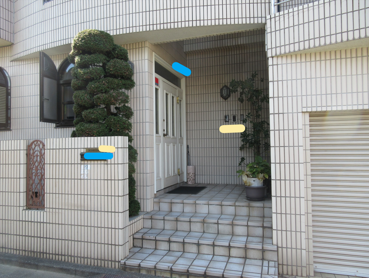 西田敏行の自宅　入口