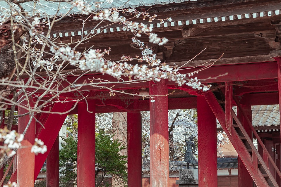 大栄寺の赤い山門