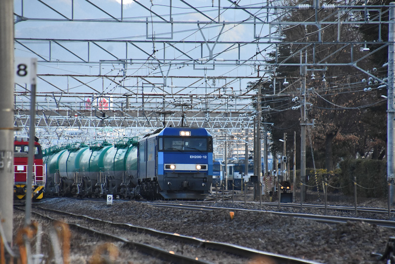 2023年2月18日撮影　南松本にて西線貨物6088ﾚ　EH200-12号機　1