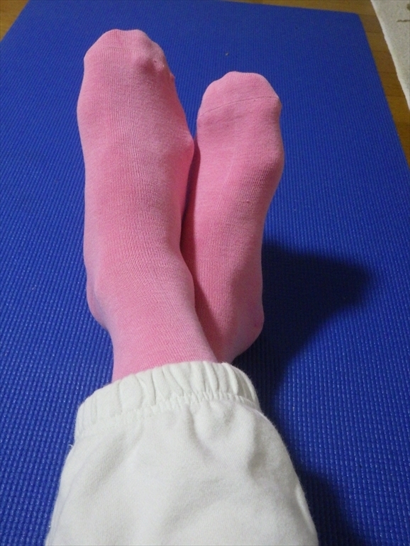 ピンクの靴下