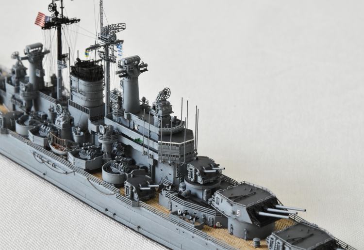 米海軍 重巡洋艦 【デ・モイン（USS DES MOINES CA-134)】(1948年 竣工時前後）完成画像DSC_4-0940-1-3-25◆模型製作工房 聖蹟