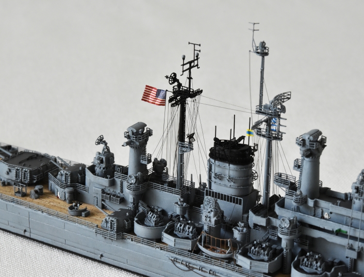 米海軍 重巡洋艦 【デ・モイン（USS DES MOINES CA-134)】(1948年 竣工時前後）完成画像DSC_0487-1-3-25◆模型製作工房 聖蹟