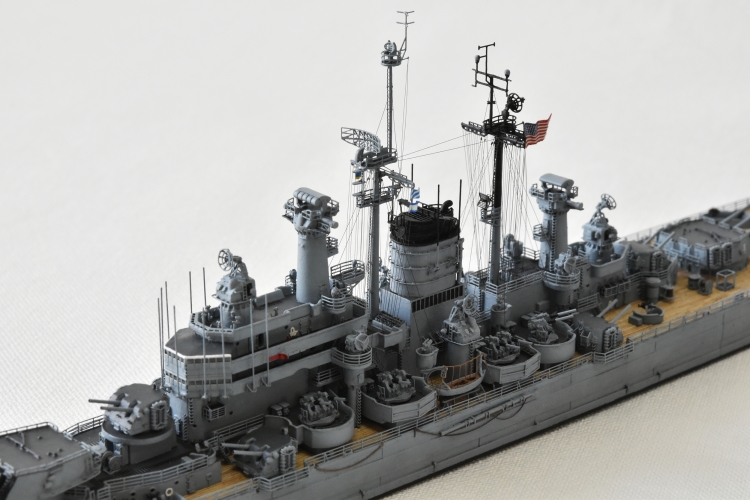 米海軍 重巡洋艦 【デ・モイン（USS DES MOINES CA-134)】(1948年 竣工時前後）完成画像DSC_0506-1-25◆模型製作工房 聖蹟