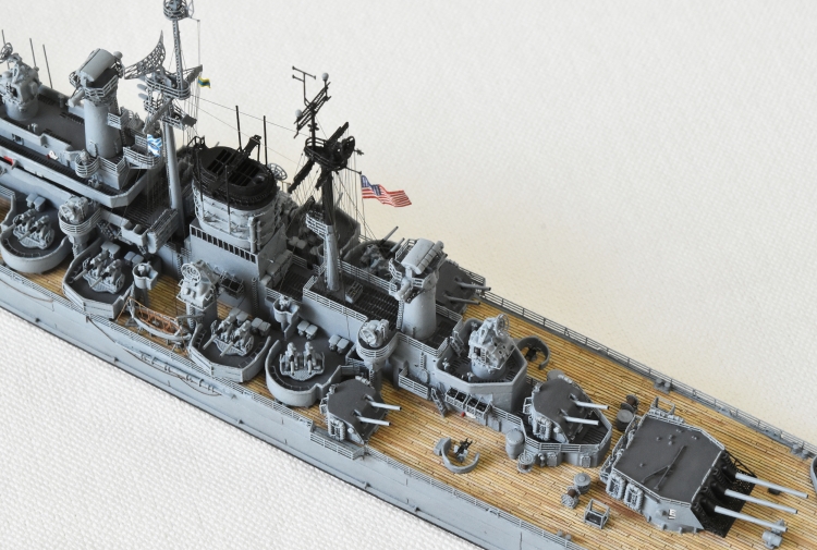米海軍 重巡洋艦 【デ・モイン（USS DES MOINES CA-134)】(1948年 竣工時前後）完成画像DSC_0790-1-3-25◆模型製作工房 聖蹟
