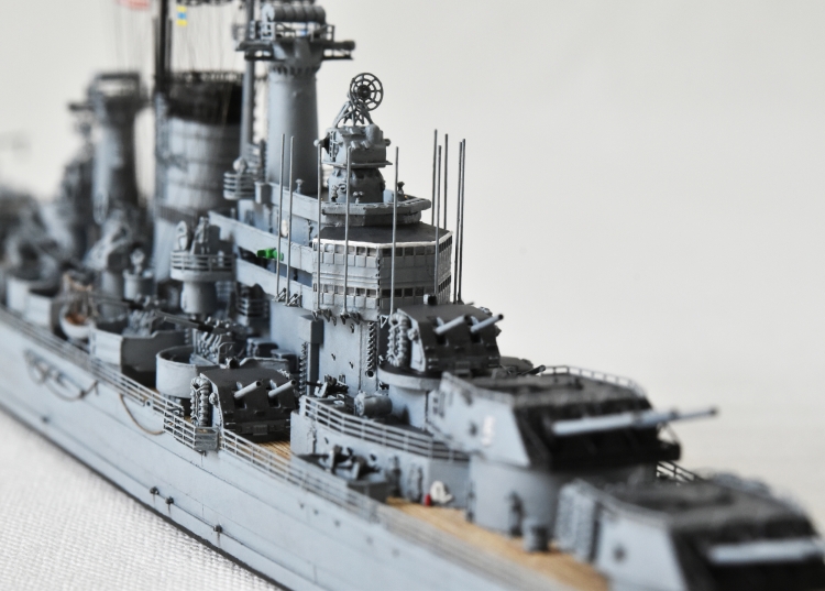 米海軍 重巡洋艦 【デ・モイン（USS DES MOINES CA-134)】(1948年 竣工時前後）完成画像DSC_0818-1-3-25◆模型製作工房 聖蹟