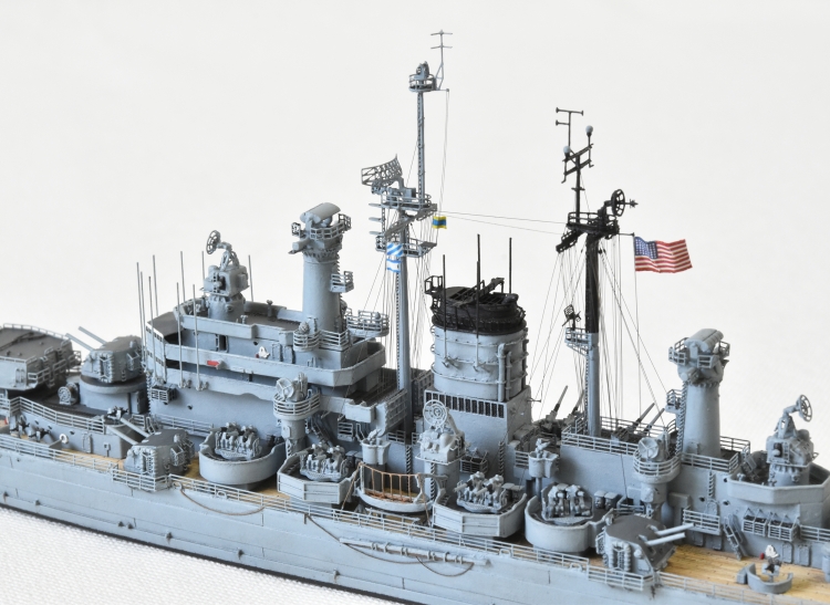 米海軍 重巡洋艦 【デ・モイン（USS DES MOINES CA-134)】(1948年 竣工時前後）完成画像DSC_0915-1-3-25◆模型製作工房 聖蹟